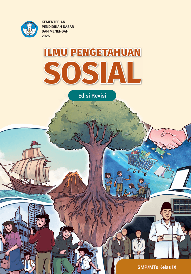 Sampul Ilmu Pengetahuan Sosial untuk SMP/MTs Kelas IX
