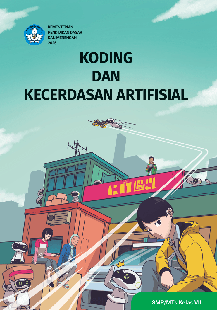 Sampul Koding dan Kecerdasan Artifisial untuk SMP/MTs Kelas VII