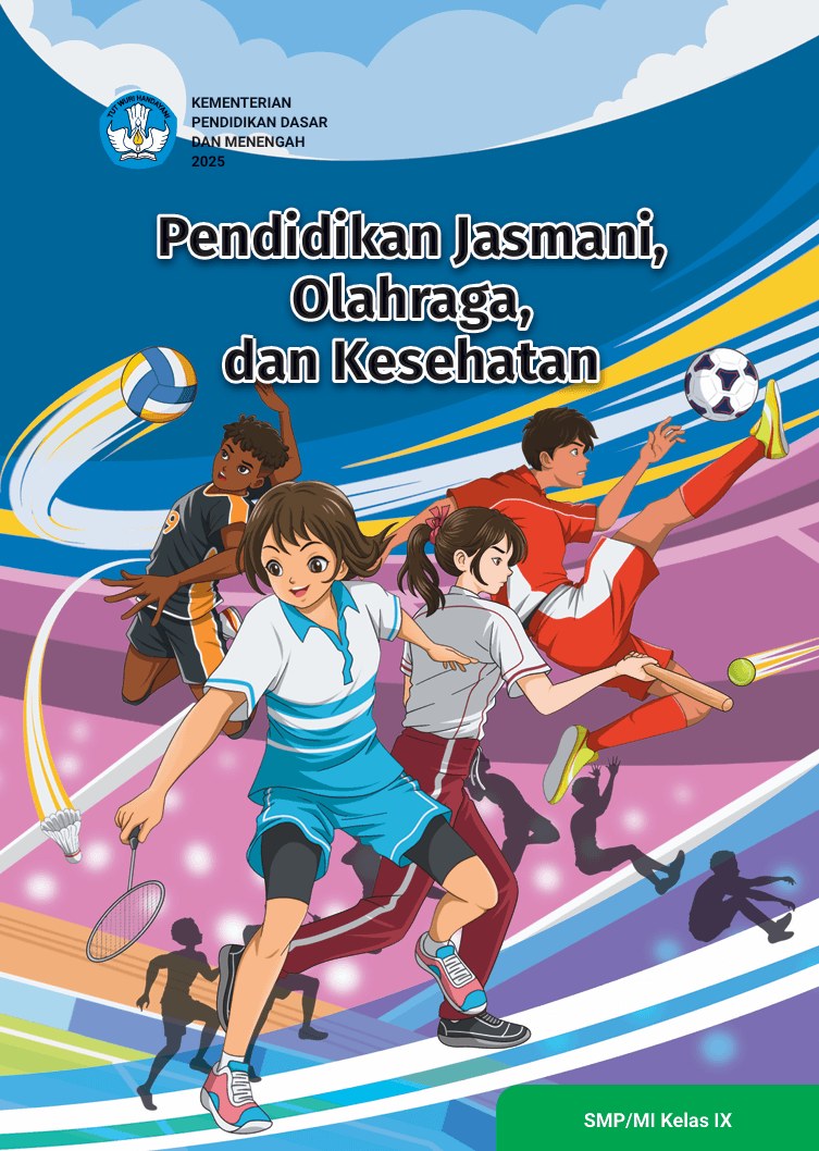 Sampul Pendidikan Jasmani, Olahraga, dan Kesehatan untuk SMP/MTs Kelas IX