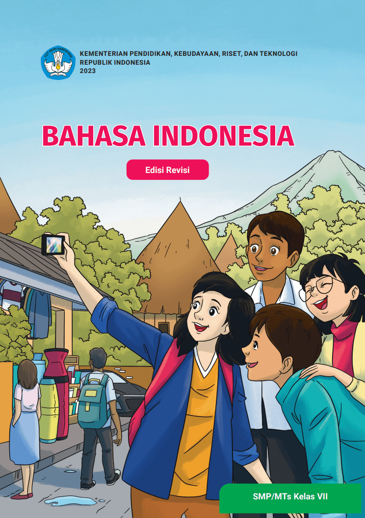 Sampul Bahasa Indonesia untuk SMP/MTS Kelas VII